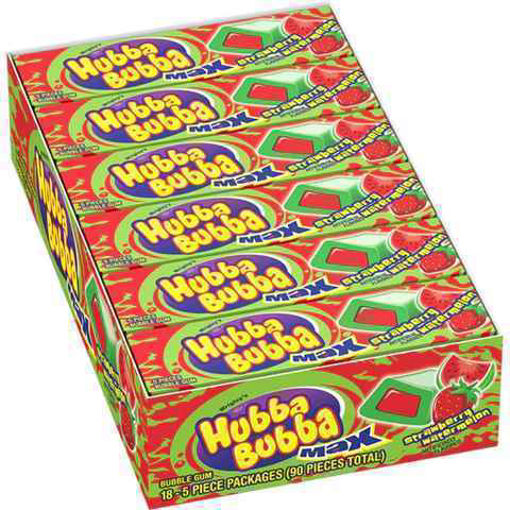 Picture of HUBBA BUBBA MAX STRAWBERRY WATERMELON 18CT