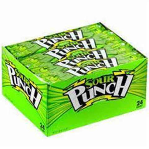 Picture of SOUR PUNCH STRAWS APPLE 2OZ 24CT