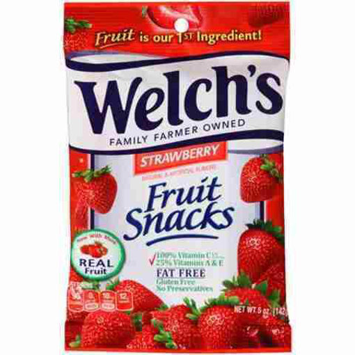 Picture of WELCHS STRAWBERRY FRUIT SNACKS 5OZ