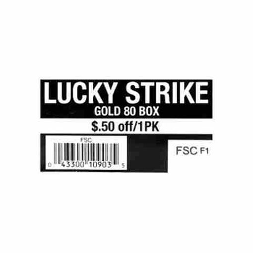 Picture of LUCKY STRIKE GOLD BOX 50C OFF