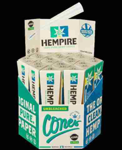 Picture of HEMPIRE UNBLEACHED CONES KS 24CT 3PK