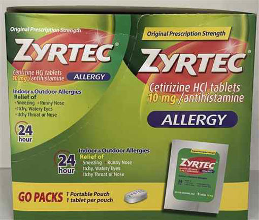 Picture of ZYRTEC ALLERGY TABLET 10MG 6CT