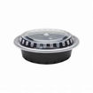 Picture of ROUND DELI CONTAINER COMBO BLACK 16OZ