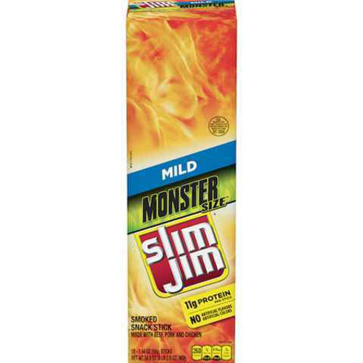 Picture of SLIM JIM BEEF JERKEY MONSTER SIZE MILD 1.94OZ 18CT