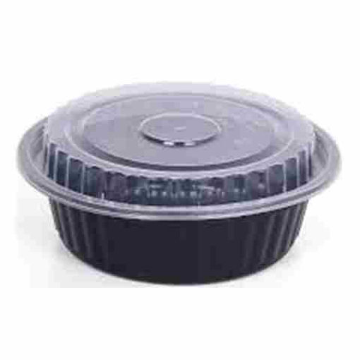 Picture of BLACK 32OZ MICRO CONTAINER ROUND WITH LID