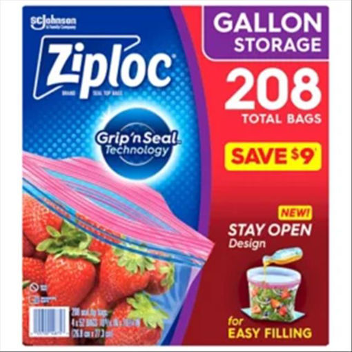 Picture of FM ZIPLOCK GALLON 208 CT