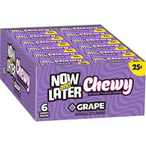 Picture of NOW N LATER CHEWY GRAPE  24CT